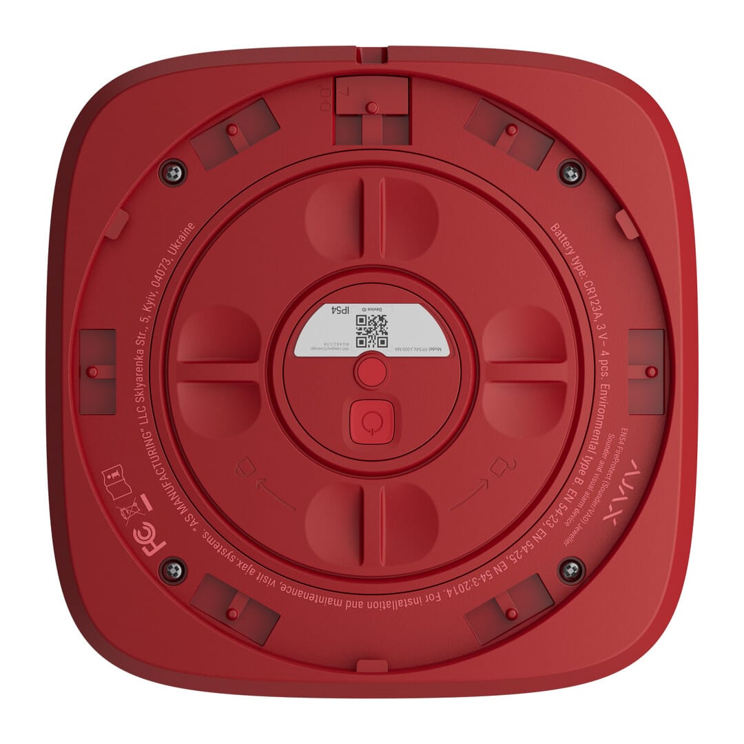 Ajax EN54 FireProtect (Sounder/VAD) rood - Afbeelding 5