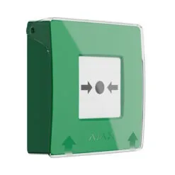 Alternative view of Ajax draadloze handbrandmelder groen