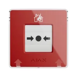 Alternative view of Ajax draadloze handbrandmelder rood