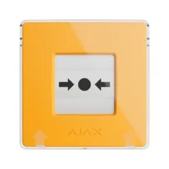 Alternative view of Ajax draadloze handbrandmelder geel