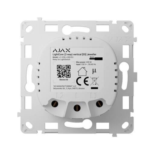 Ajax LightCore (2-way wisselschakelaar) Verticaal