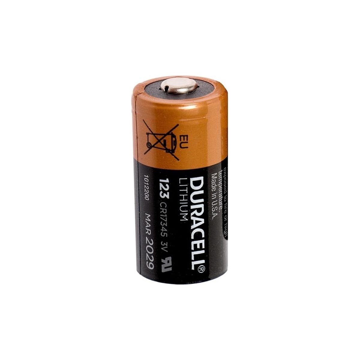 Duracell Lithium CR123A batterij 3V