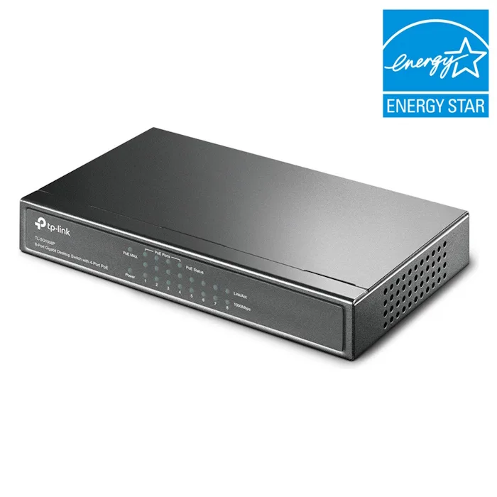 TP-Link TL-Sg108Pe - PoE Switch - 8 poorten (4x PoE) - Afbeelding 3