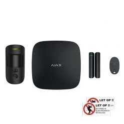 AJAX Starter Kit 2 met PirCam (zwart)